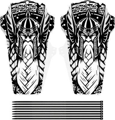 Produktbild von Bike Fender Mountain Road Bike Mud Guard Vordere und hintere Mudguard Radregenplatte mit 8 Befestigungsgurten Fahrradzubeh?r