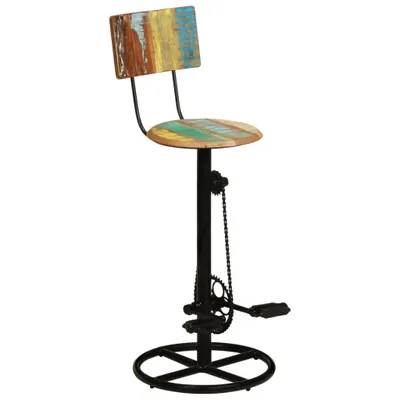 Immagine prodotto di Sgabello da bar 2 pezzi. Legno massiccio di recupero