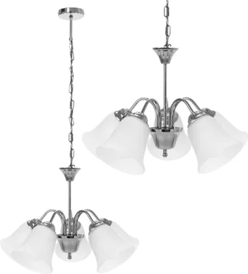 Produktbild von tooLight Pendellampe App960-5Cp Vintage Chrom 5-Lichtquelle E27 54X36Cm