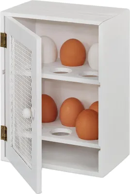 Obrázek produktu pro Dřevěná krabička na vejce RD7986, bílá