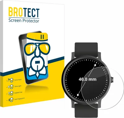 Produktbild von BROTECT Schutzglas für Armbanduhren (Kreisrund, ø: 46 mm) Schutzfolie Panzer Folie Glas Display Schutz klar