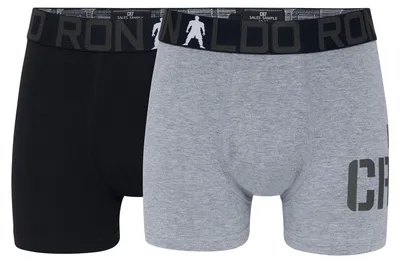 Produktbild von CR7 Cristiano Ronaldo Jungen Boxer 2-Pack Boy's Trunk Bamboo - mehrfarbig - Größe 10/12