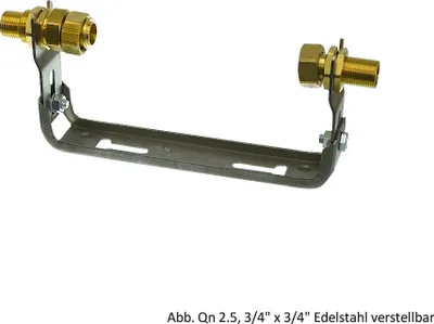 Produktbild von Js Wz-Einbaubuegel,Waager.,M.vsb  Verst.,Qn 2,5, 3/4"X3/4",Edelst.