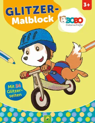 Produktbild von Bobo Siebenschläfer Glitzer-Malblock
