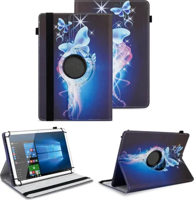Produktbild von Tablet Hülle für Samsung Galaxy Tab A6 10.1 2016 360° Drehbar Case Cover SchutzFarben:Motiv 25