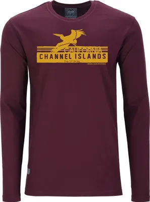 Produktbild von Übergrößen Longshirt Channel Island orange AHORN SPORTSWEAR Maroon Red 7XL