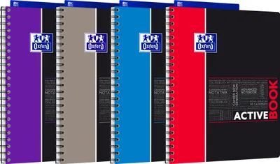 Produktbild von Oxford Studium Collegeblock "ACTIVEBOOK" A4+ seyès zufällige Farbe (1 Stück)