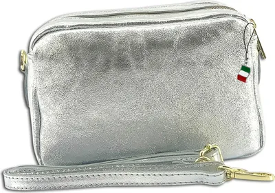 Immagine prodotto di Florence borsa a tracolla in pelle argento OTF809J