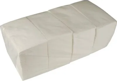 Produktbild von 2000 tradingbay24 Servietten, 2-lagig 1/8-Falz 33 cm x 33 cm weiss tbU95508