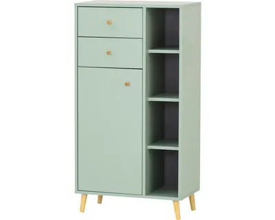 Produktbild von MÖBELPARTNER Badschrank Bjarne 153172 pastellgrün 60,2 x 33,1 x 113,4 cm