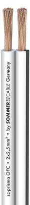 Productafbeelding van Luidsprekerkabel SC-Prisma; 1 x 2 x 2,50 mm²; PVC; 9,1 x 4,3 mm; wit