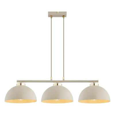 Produktbild von FKL DESIGN Home Deco Deckenlampe Deckenleuchte 3-flammig E27 Metall Lampeschirme Lampe aus Serie N550 (Ecru, BH3)