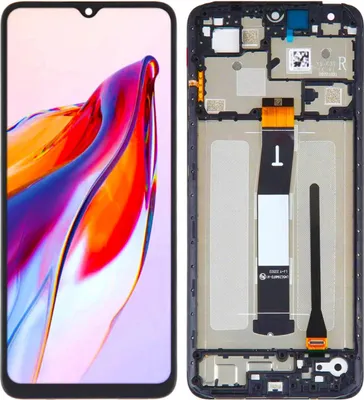 Produktbild von Original Xiaomi REDMI 12C LCD Touchscreen Display schwarzer Rahmen