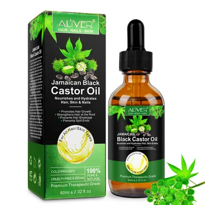 Zdjęcie produktu dla Aliver Jamajski czarny olej rycynowy do włosów i skóry - 60 ml