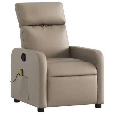 Produktbild von vidaXL Massagesessel Cappuccino-Braun Kunstleder