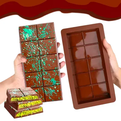 Produktbild von 1xSchokoladenform Pralinenformen Pralinenform Extra tief Schokoladenform Zur Herstellung von Schokoladenpralinen Schokoladentafeln etc