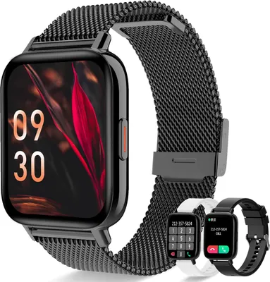 Produktbild von Damen-Smartwatch mit Bluetooth-Anrufen, 1,69 Zoll, Fitnessuhr,Herzfrequenzmesser, Schlafmonitor, Schrittzähler, SpO2 Musiksteuerung Andriod iOS