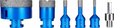 Zdjęcie produktu dla Otwornice diamentowe Techtool M14 zestaw 5 sztuk 6-68mm