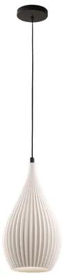 Image de Suspension Lisa En Métal Et Plastique Biosourcé - Blanc, Douille E27, Structure Élégante Et Durable, Ip20, 230 V - Design Line