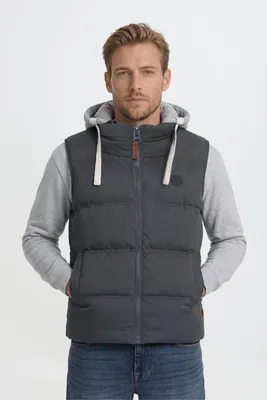 Produktbild von BLEND BHJens Herren Weste Steppweste Outdoor Weste mit Kapuze Stehkragen Eingrifftaschen Regular fit, KI-generiertes Bild