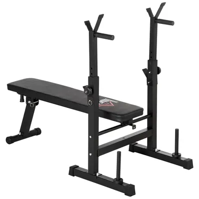 Immagine prodotto di Panca Pesi Pieghevole 140x73x98-122 cm in Acciaio Nero
