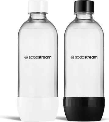 Produktbild von SODASTREAM Jet Flasche 2 × 1 l Schwarz Weiß für Geschirrspüler