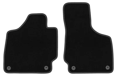 Image de Tapis avant en moquette pour Audi TT II 8J 2006-2014 (cabriolet/roadster/coupé) – 2 pièces, noirs, sur mesure – Wielganizator BASIC