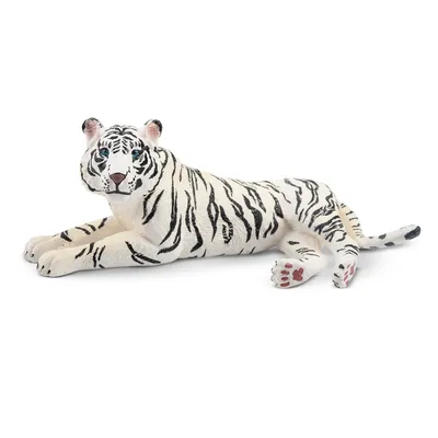Produktbild von Toymany ML00304-2 Weißer Tiger liegend 11,5 cm Wildtiere