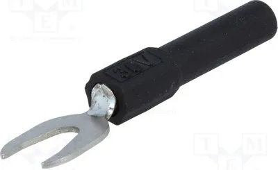 Produktbild von 2x Adapter 60VDC 36A schwarz  Gabelstecker 4mm Bananenbuchse,Gabelstecker