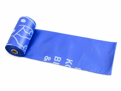 Produktbild von Kompostierbare  Hundekotbeutel aus Maisstärke 23x33 cm 15 µm Navy – 240 Stück je Pack – 6000 Stück Karton – RyanPack, KI-generiertes Bild