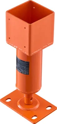 Immagine prodotto di SucceBuy palo per martinetto a vite, 4 x 4 pollici, gamma di altezza da 13,2 a 18,7 pollici, portata massima 24.700 libbre, trave di supporto regolabile per il livellamento di case, trave in acciaio per vespai