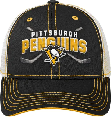 Produktbild von Pittsburgh Penguins NHL Lockup Meshback verstellbare Kinderkappe