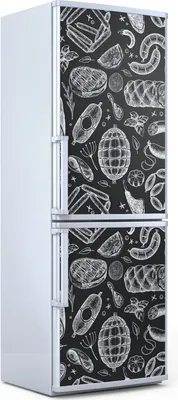 Produktbild von Magnete Dekorative - 70 cm x 190 cm - Küche - Magnetmatte Kühlschrankmagnete - Schinken Würstchen Jamon Steak