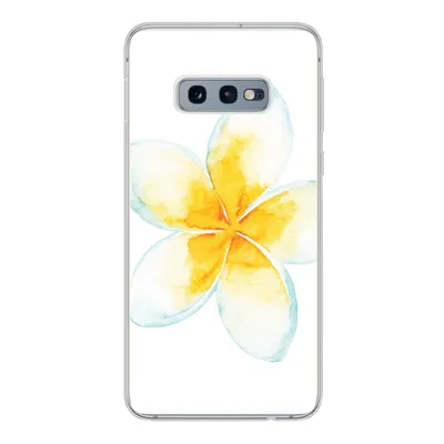 Produktbild von MuchoWow® Handyhülle Schutzhülle Hülle für Samsung Galaxy S10e Aquarellfarbe - Blume - Tropisch Silikon Softcase Handy Hülle - Handy