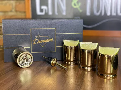Produktbild von Keramische Pistolen-Shotgläser Set - s Geschenkset - 4 Stück