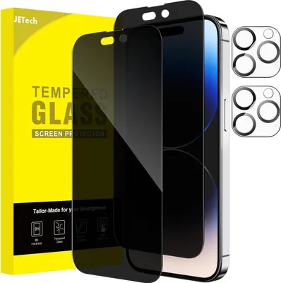 Produktbild von JETech iPhone 14 Pro Max 6,7 Zoll Sichtschutz Panzer Glas Anti-Spy Displayfolie
