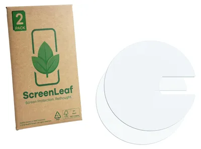 Produktbild von 2x ScreenLeaf Schutzfolie für Seiko Prospex SRPD25K1 nachhaltiger Displayschutz Display Schutz Folie Klar Transparent