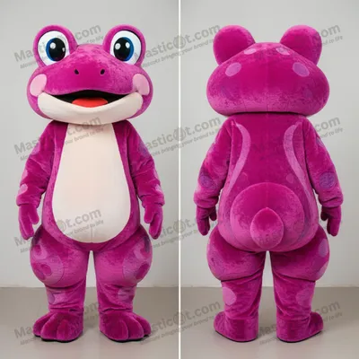 Produktbild von Magenta MASTICOT Plüsch-Frosch-Maskotte mit breiten Schultern