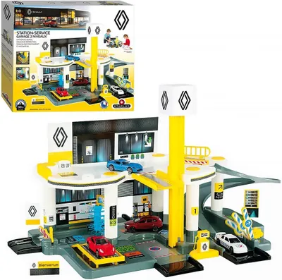 Produktbild von Kinder Spielzeug Renault Auto Parkhaus Autogarage Werkstatt Waschanlage 2 Ebenen