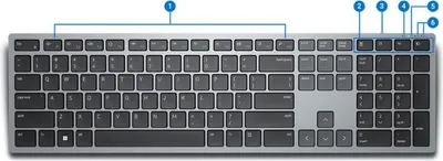Image de Clavier Dell KB700 sans fil, CZ, QWERTZ