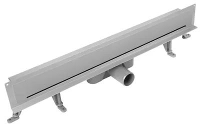 Douchegoot Edelstahl Komplettset 50 cm Wandablauf mit Siphon