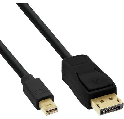 Image de InLine® 17131S Câble Mini DisplayPort vers DisplayPort, noir, 1m