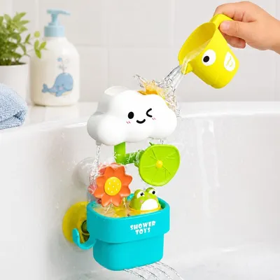 Produktbild von Badespielzeug für und 18 Mo Geschenk für Jungen und Mädchen Badewannenspielzeug Wolken