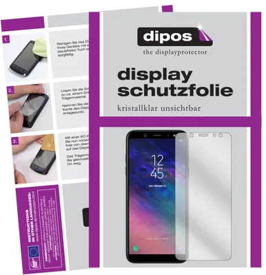 Produktbild von 6x Schutzfolie für Samsung Galaxy A6 klar Displayschutzfolie Display Schutz