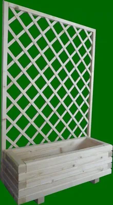 Produktbild von Pflanzkasten mit Rankgitter 100x50x180cm  unbehandelt