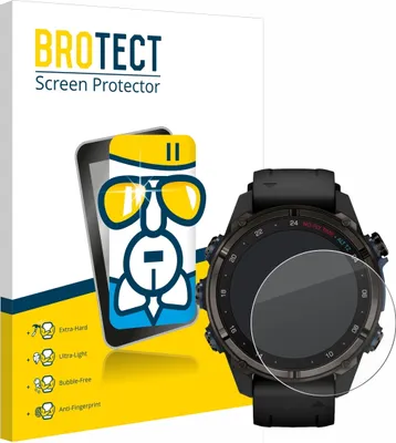 Produktbild von BROTECT Schutzglas für Garmin Descent Mk3i (43 mm) Schutzfolie Panzer Folie Glas Display Schutz klar