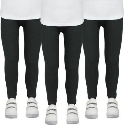 Produktbild von TupTam Mädchen Leggings Herbst Leggins Winterleggings Thermoleggins 3er Pack, Farbe: Schwarz, Größe: 140