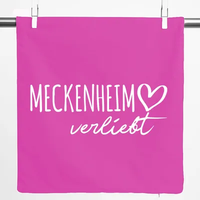 Produktbild von Huuraa Kissenbezug Meckenheim verliebt 40x40cm Fuchsia Baumwolle Dekokissenbezug Geschenkidee