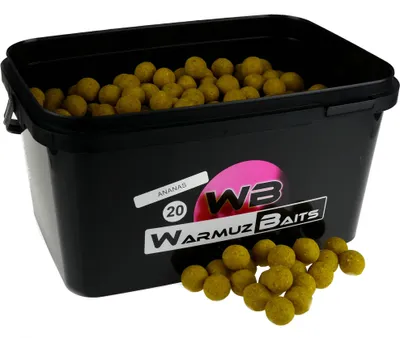 Obrázok produktu pre Warmuz Baits Kaprové nástrahy guľôčky Ananás v kýbli 20 mm 3 kg