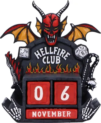 Produktbild von Stranger Things Ewiger Kalender Hellfire Club 15 cm